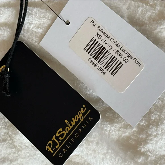 NWT: PJ Salvage Chenille Cable Knit Sweater & Pants Lounge Set. XS - Picture 4 of 12